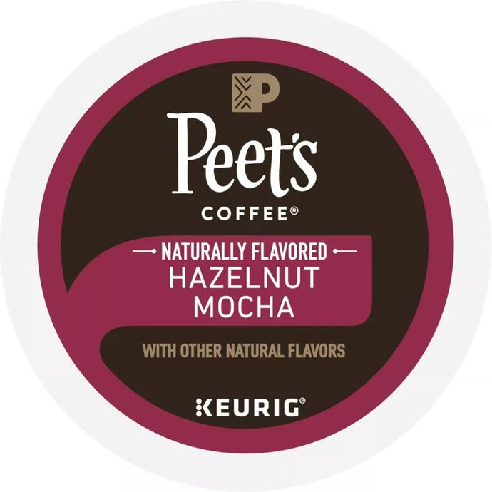 Peet's Coffee Hazelnut Mocha, Light Roast, Keurig K-Cup Coffee Pods