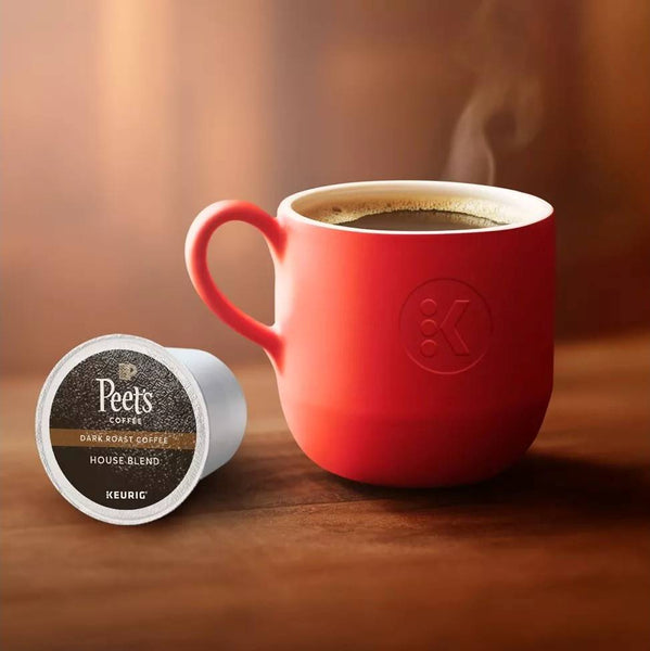Load image into Gallery viewer, Peet&#39;s Coffee House Blend, Dark Roast, Keurig K-Cup Coffee Pods, Box of 22 K-cups
