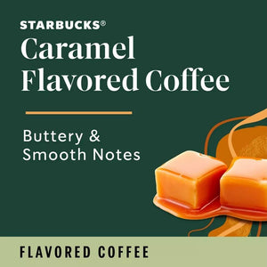 Starbucks Caramel, Flavored Coffee, Keurig K-Cup Coffee Pods, Box of 10 K-cups
