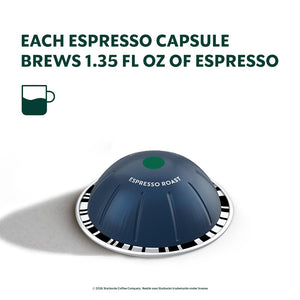 Starbucks Espresso Roast, Box of 10 Vertuo Capsules