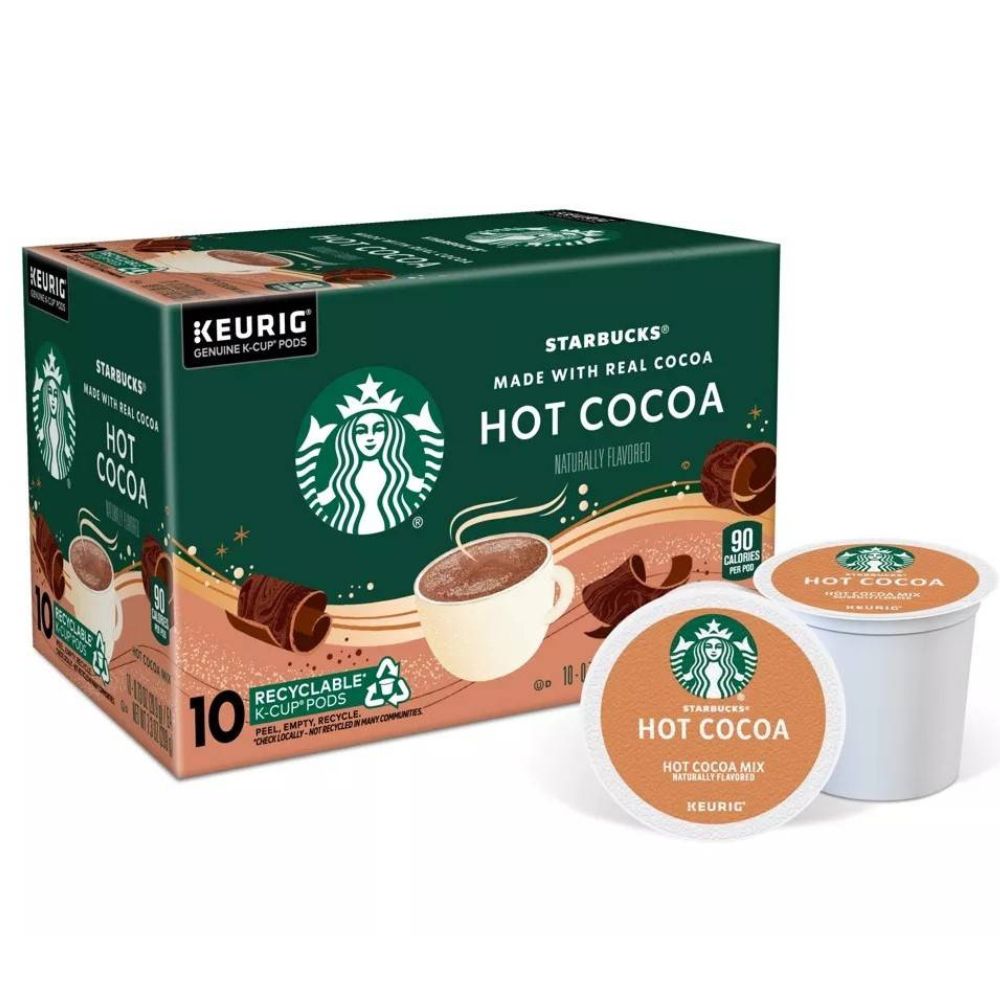 Starbucks Hot Cocoa, Keurig K-Cup Pods, Box of 10 K-cups – Coffee