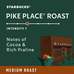 Starbucks Pike Place Roast, Box of 10 Vertuo Capsules