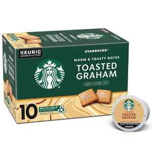 Starbucks Toasted Graham, Flavored Coffee, Keurig K-Cup Coffee Pods, Box of 10 K-cups