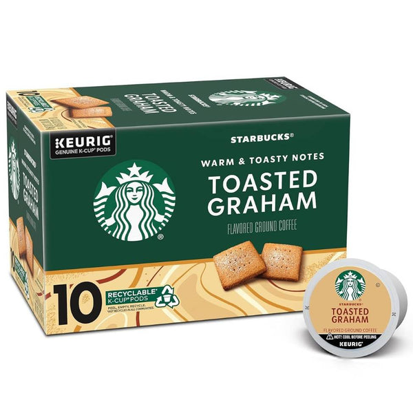 Load image into Gallery viewer, Starbucks Toasted Graham, Flavored Coffee, Keurig K-Cup Coffee Pods, Box of 10 K-cups
