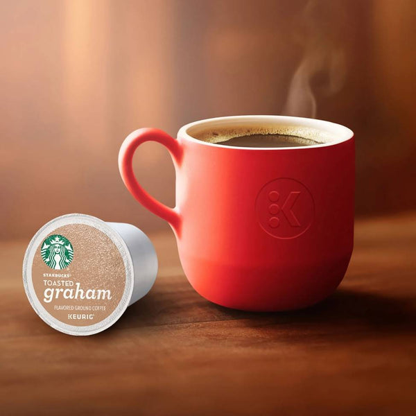Load image into Gallery viewer, Starbucks Toasted Graham, Flavored Coffee, Keurig K-Cup Coffee Pods, Box of 10 K-cups
