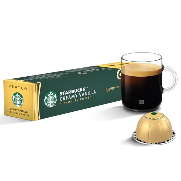 Load image into Gallery viewer, Starbucks Vanilla, Box of 10 Vertuo Capsules
