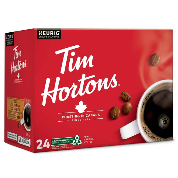 Load image into Gallery viewer, Tim Hortons Colombian, Medium Dark Roast, Keurig K-cup Coffee Pods, Box of 24 K-cups
