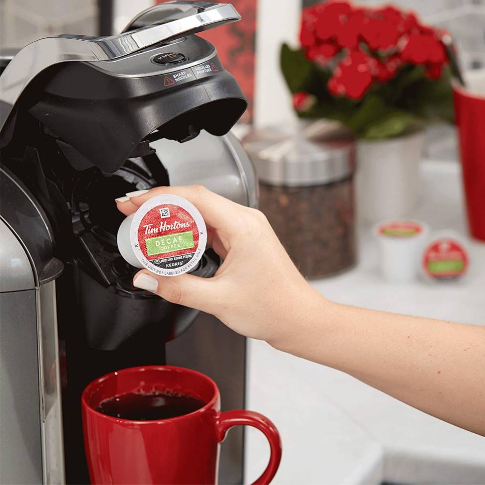 Tim Hortons Decaf, Medium Roast, Keurig K-cup Coffee Pods, Box of 24 K ...