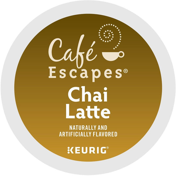Load image into Gallery viewer, Cafe Escapes Chai Latte Tea, Keurig K-Cup Pods, Box of 24 K-Cups
