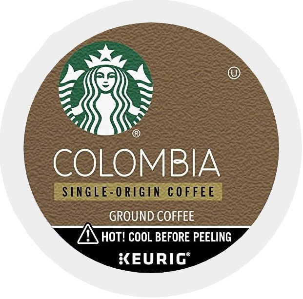 Starbucks Colombia, Medium Roast, Keurig K-Cup Coffee Pods