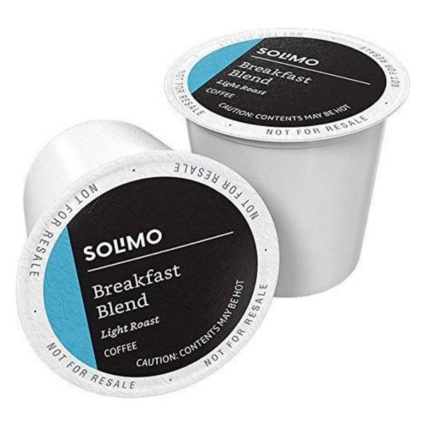 Load image into Gallery viewer, Amazon Solimo Breakfast Blend, Light Roast, Keurig K-Cup Coffee Pods
