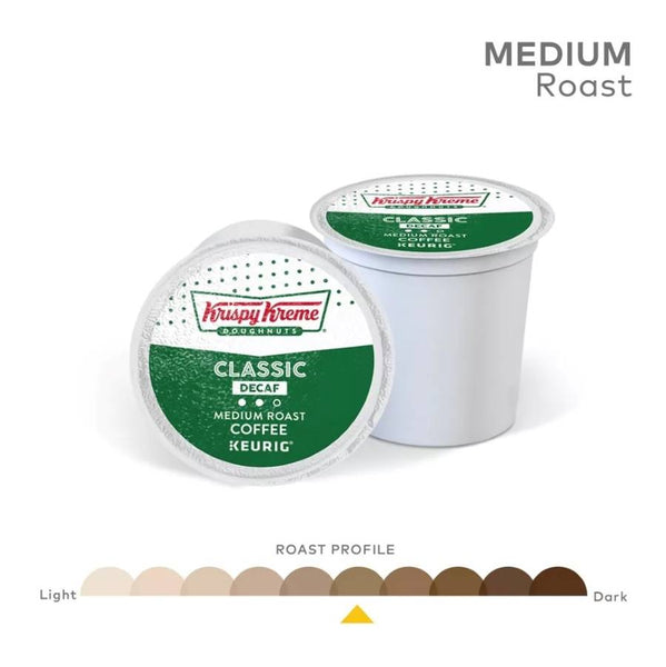 Load image into Gallery viewer, Krispy Kreme Classic Decaf, Medium Roast, Keurig K-Cup Coffee Pods, Box of 12 K-cups
