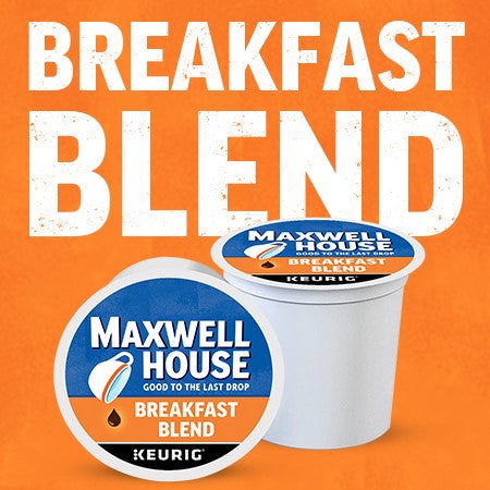 Load image into Gallery viewer, Maxwell House Breakfast Blend, Light Roast, Keurig K-cup Coffee Pods, Box of 84 k-cups
