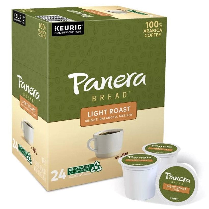 Panera Bread Light Roast, Keurig K-Cup Coffee Pods, Box of 24 K