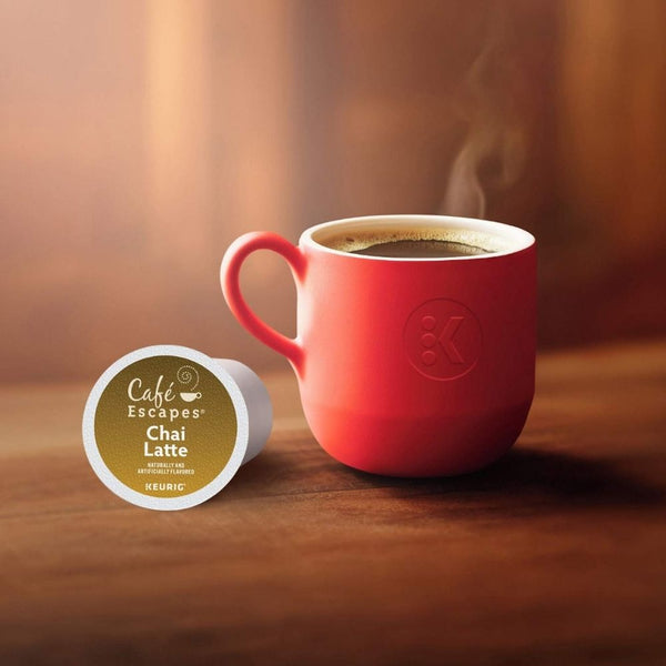 Load image into Gallery viewer, Cafe Escapes Chai Latte Tea, Keurig K-Cup Pods, Box of 24 K-Cups
