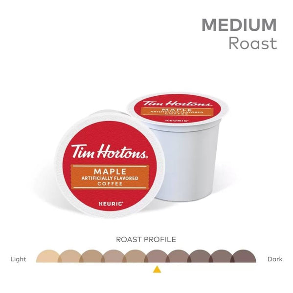 Load image into Gallery viewer, Tim Hortons Maple Flavored Coffee, Medium Roast, Keurig K-cup Coffee Pods
