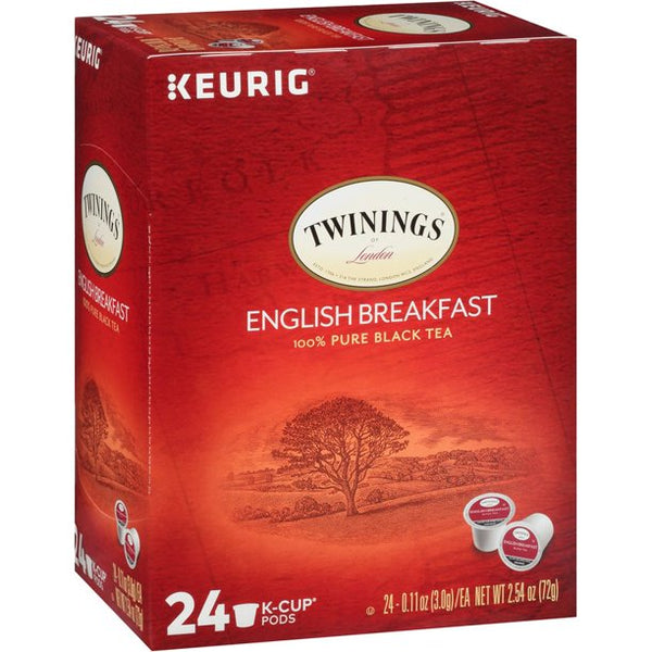 Load image into Gallery viewer, Twinings of London English Breakfast Tea, Keurig K-Cup Pods, Box of 24 K-cups
