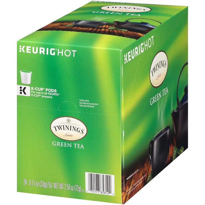 Twinings of London Green Tea, Keurig K-Cup Pods, Box of 24 K-cups